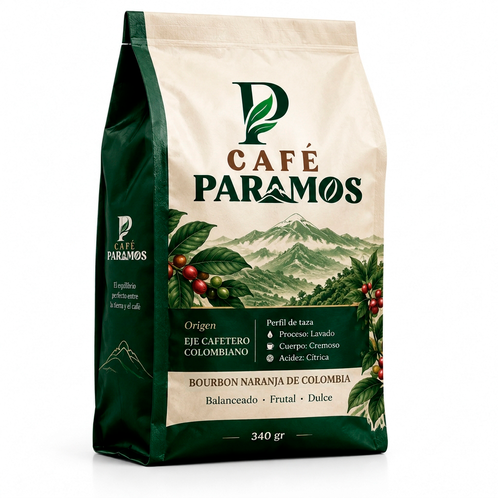 Café Paramos Bourbon Naranja de Colombia