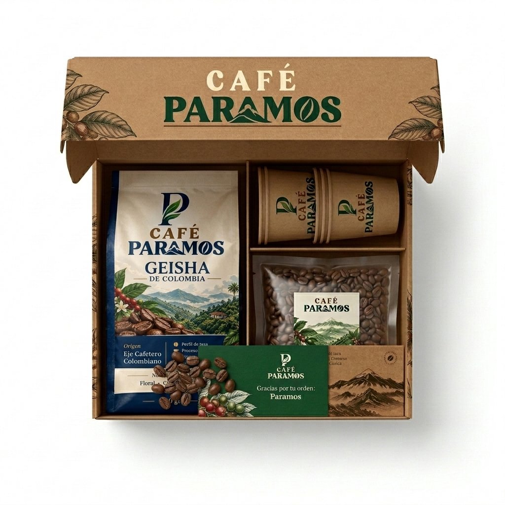 Caja Gift Box Geisha de Colombia Café Paramos